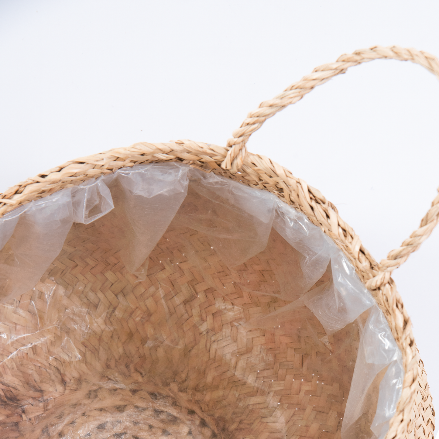 Round Seagrass Wicker Planter Vase Set of 2