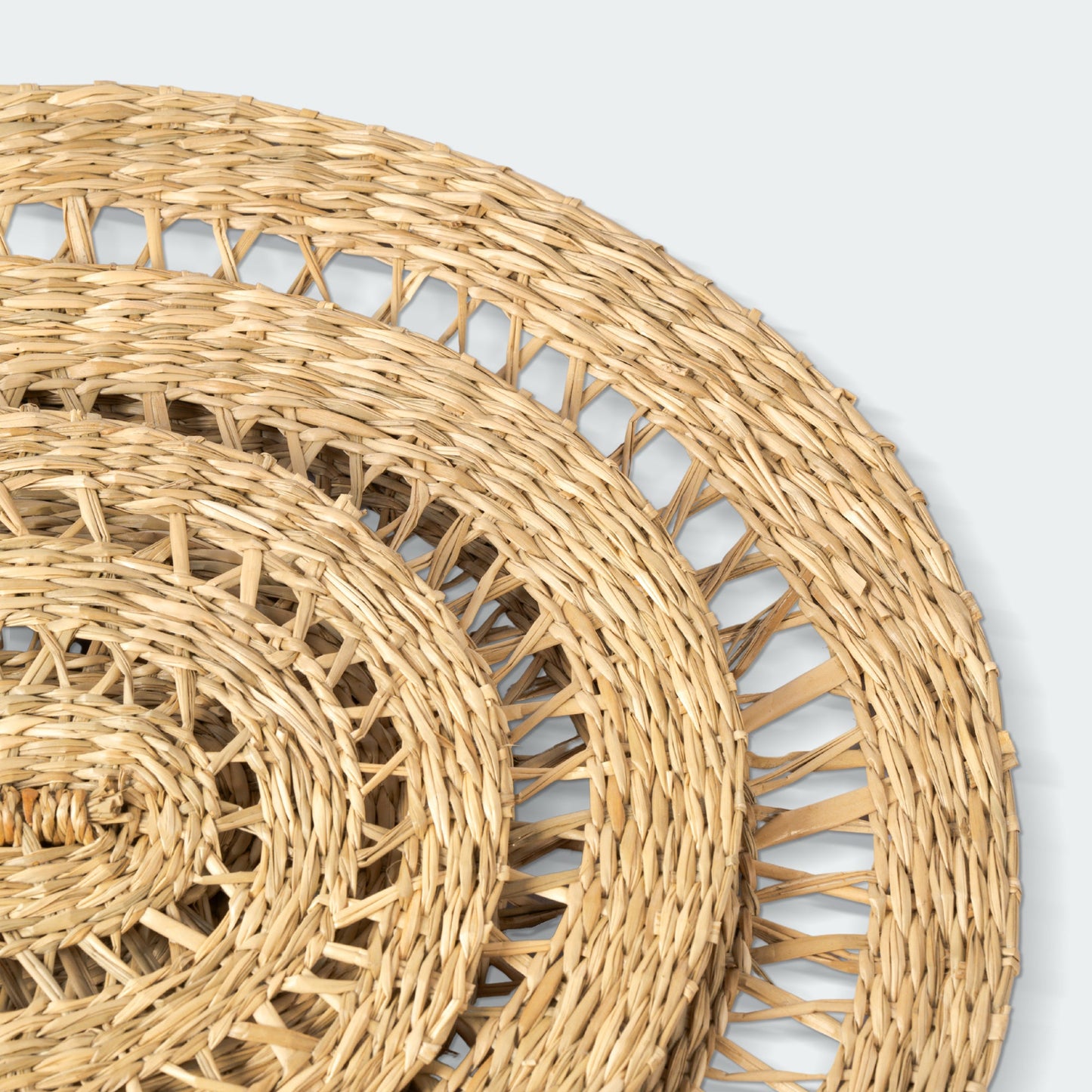 Boho Seagrass Arch Wall Decor - Set of 3