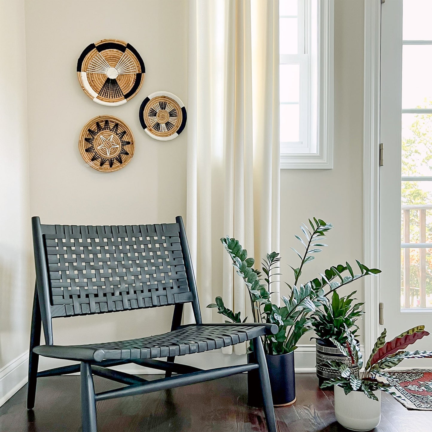 Bold Geometric and Star Wall Basket Decor Set