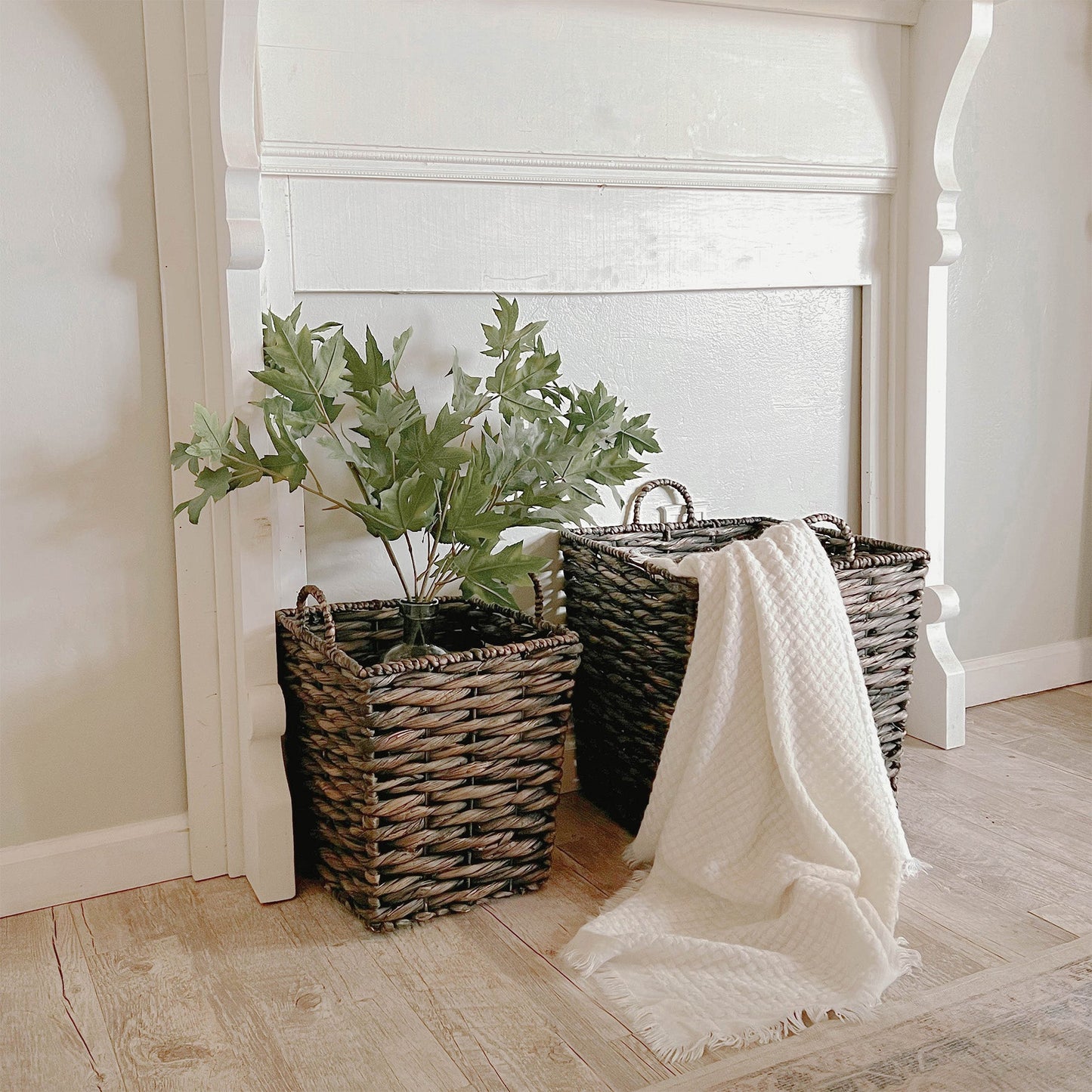 Dark Hyacinth Blanket Basket Set - 3 Large Sizes