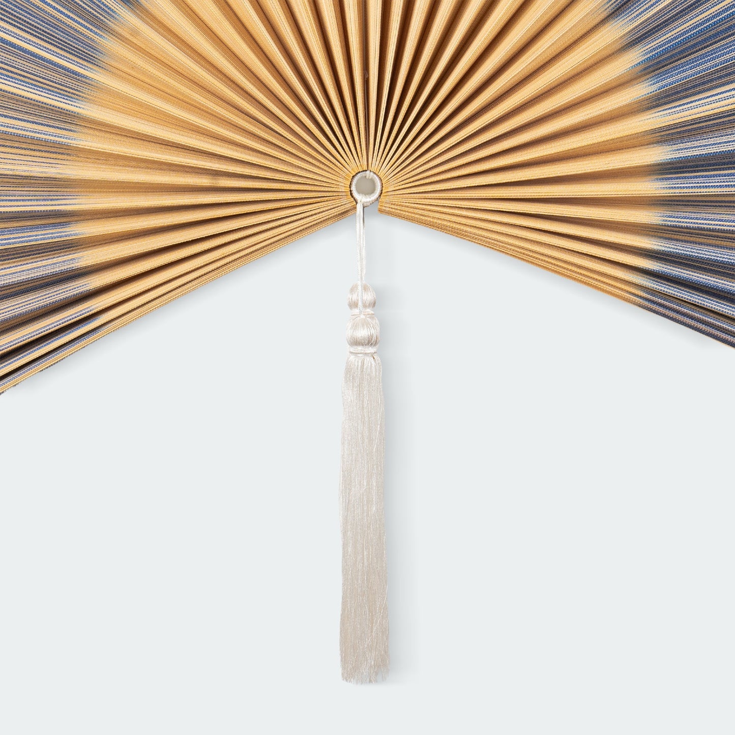 Purple Bamboo Folding Fan Wall Decor