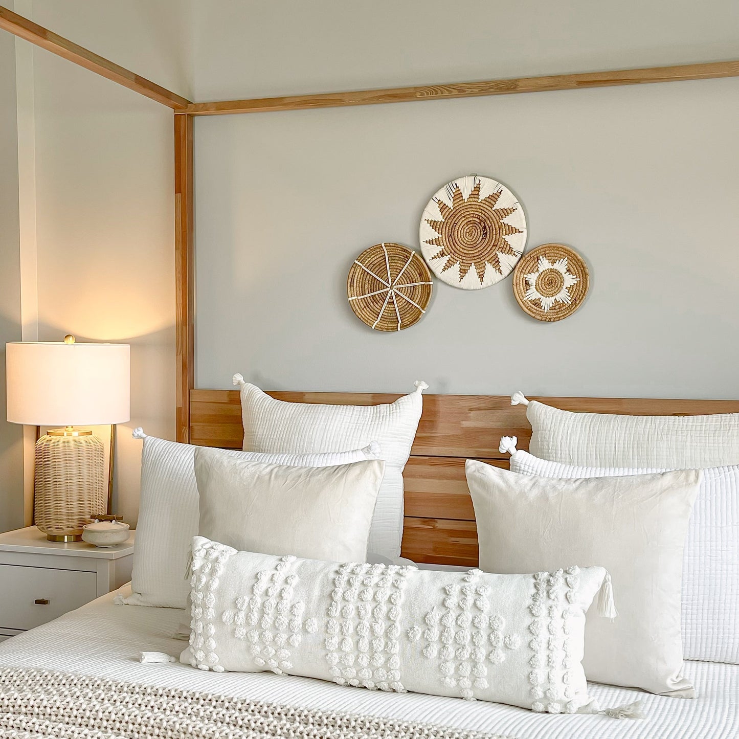 Bold Geometric and Star Wall Basket Decor Set