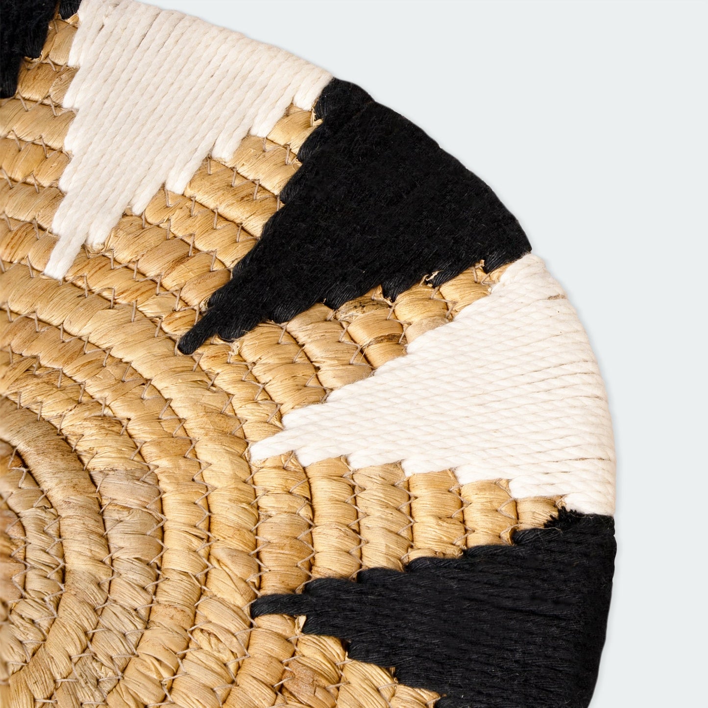 Bold Geometric Seagrass Wall Basket Decor Set