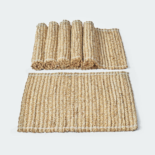 Braided Rectangular Woven Placemat Set Of 6