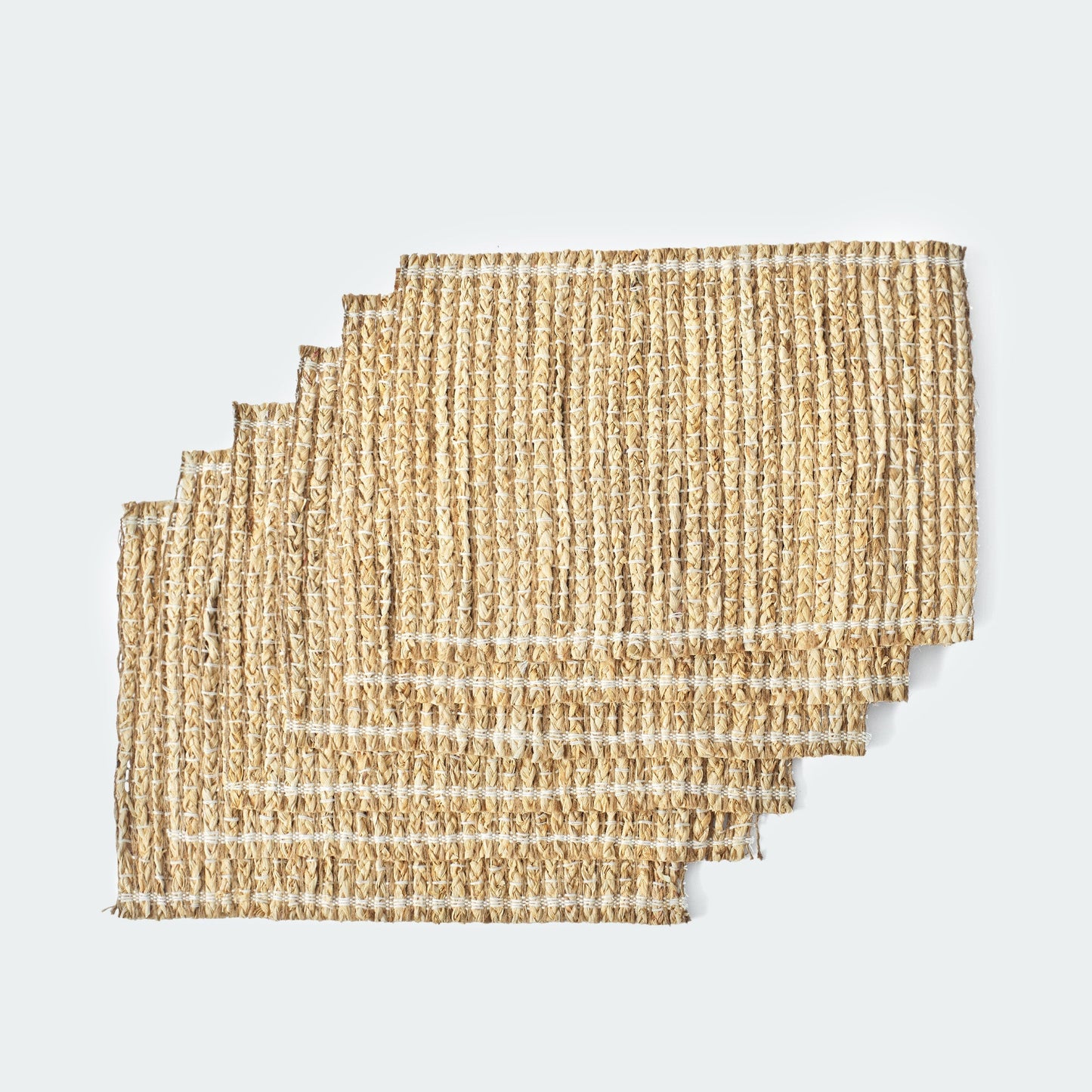 Braided Rectangular Woven Placemat Set Of 6