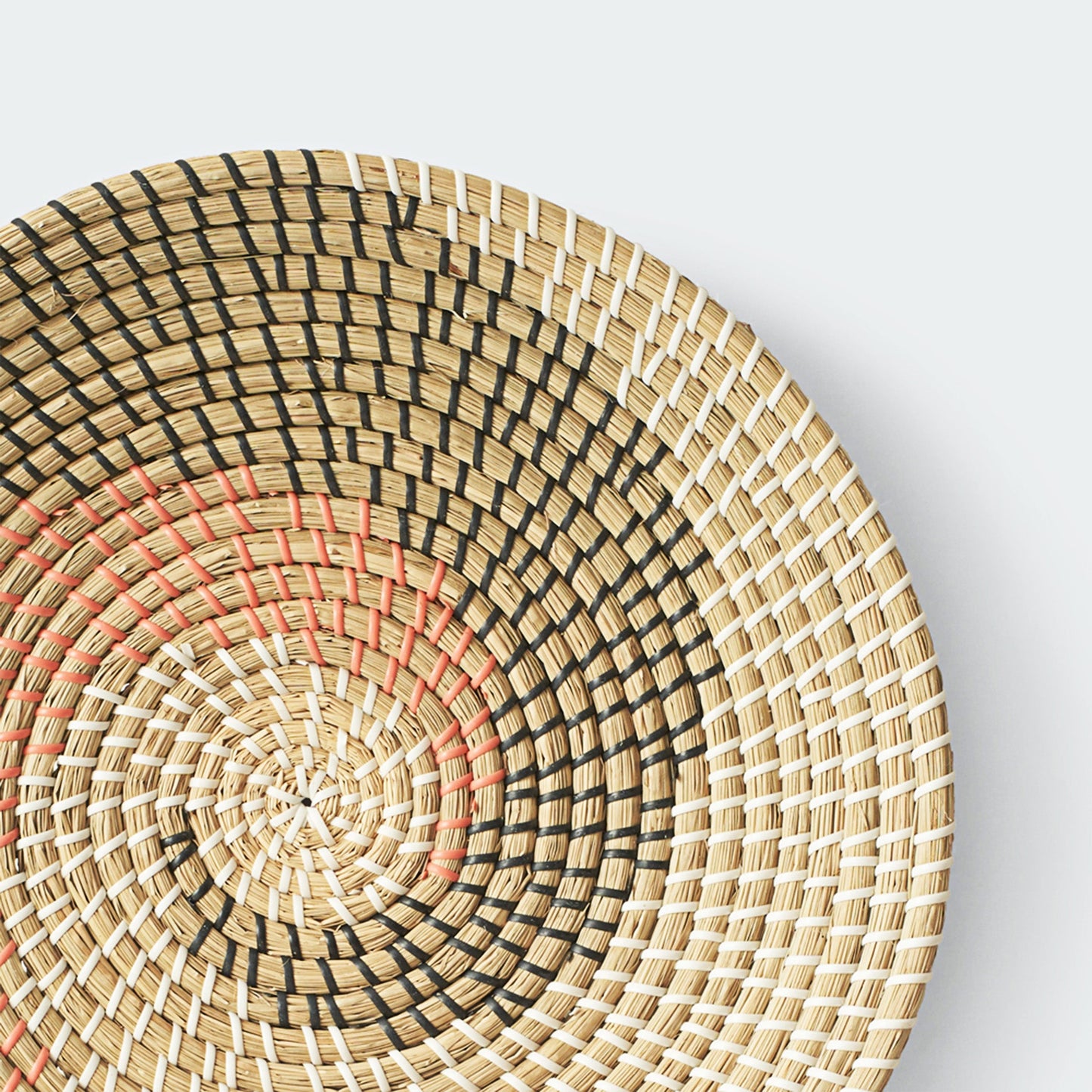 Minimalist Natural Woven Seagrass Wall Basket Decor, Extra Large Set