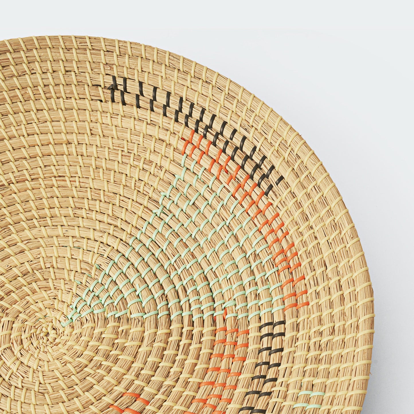 Minimalist Natural Woven Seagrass Wall Basket Decor, Extra Large Set