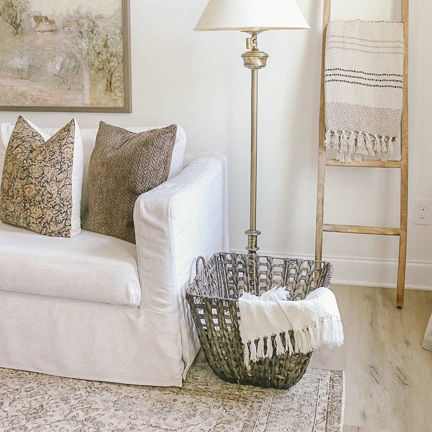 Boho-Chic Set of 3 Dark Hyacinth Open Weave Storage Baskets