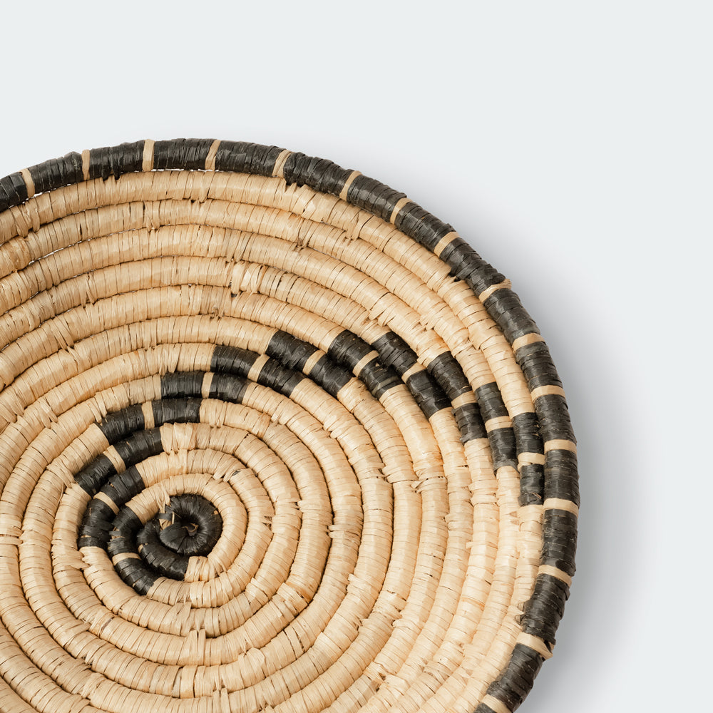 Intricate Natural Wall Basket Decor Set of 4