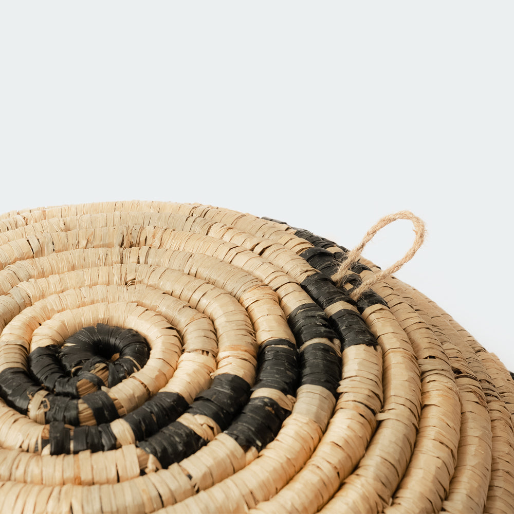 Intricate Natural Wall Basket Decor Set of 4