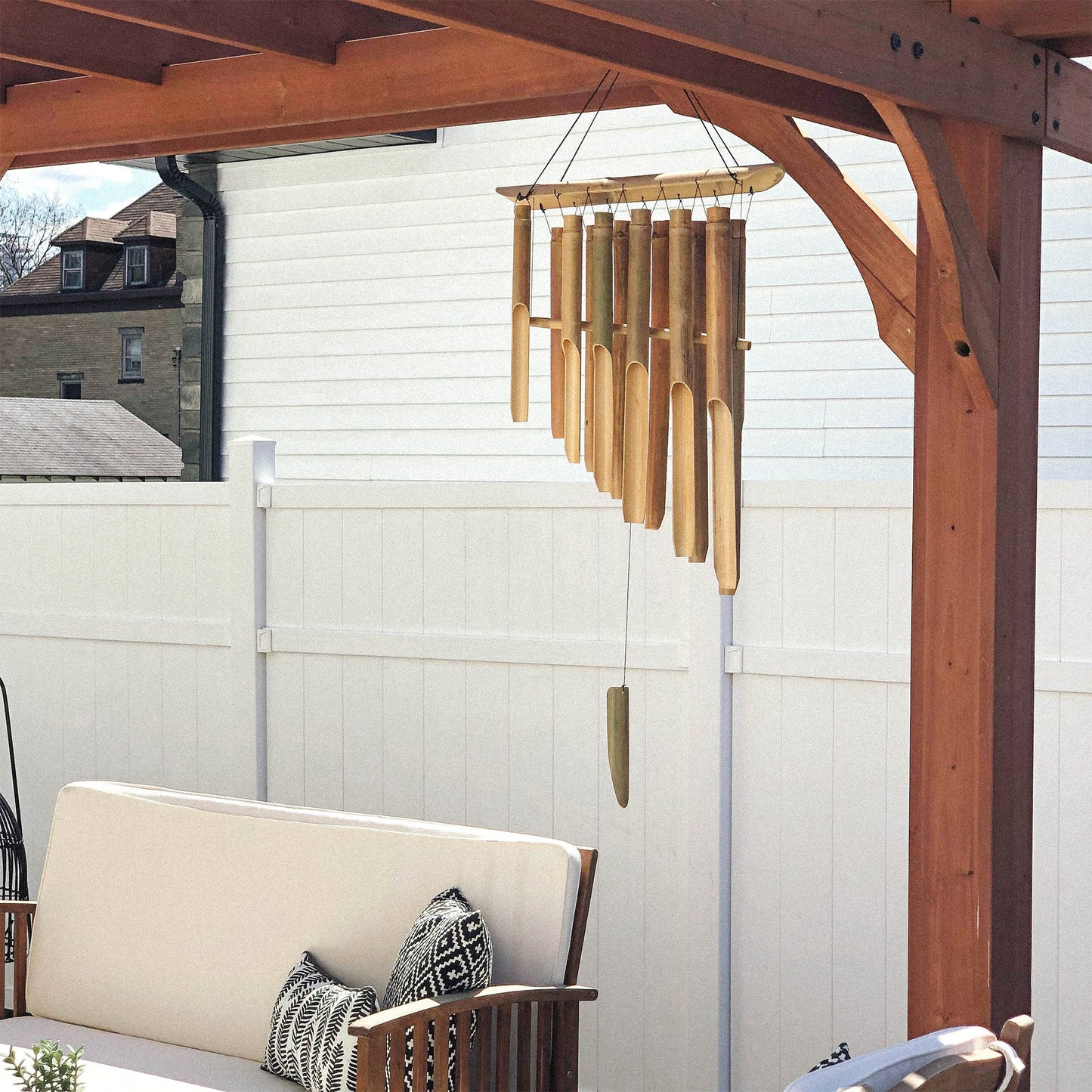 Large Bamboo Wind Chime 12 Tubes
