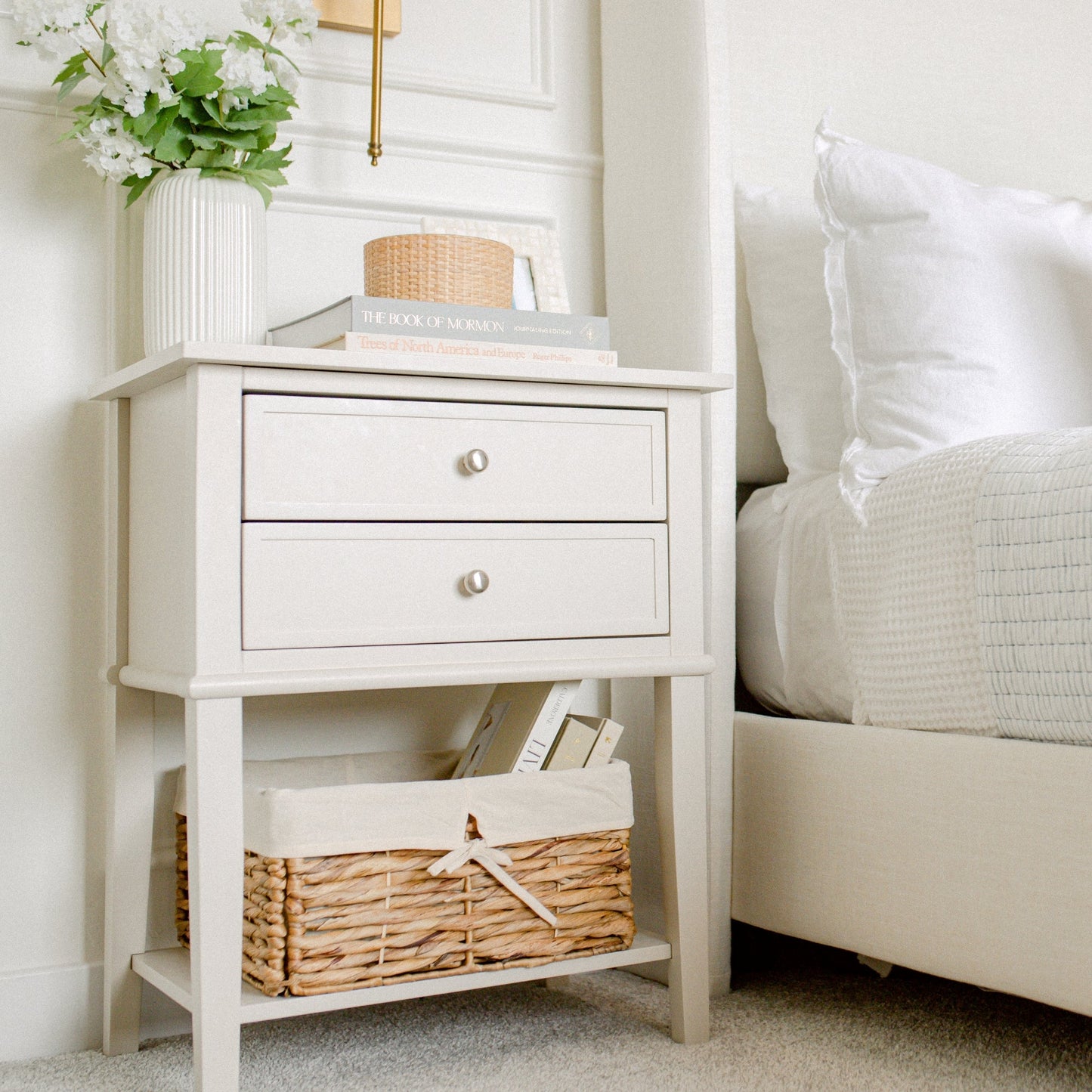 Square Foldable Hyacinth Basket with Linens